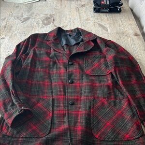 Vintage 1960’s Pendleton Red and Green Plaid Blazer